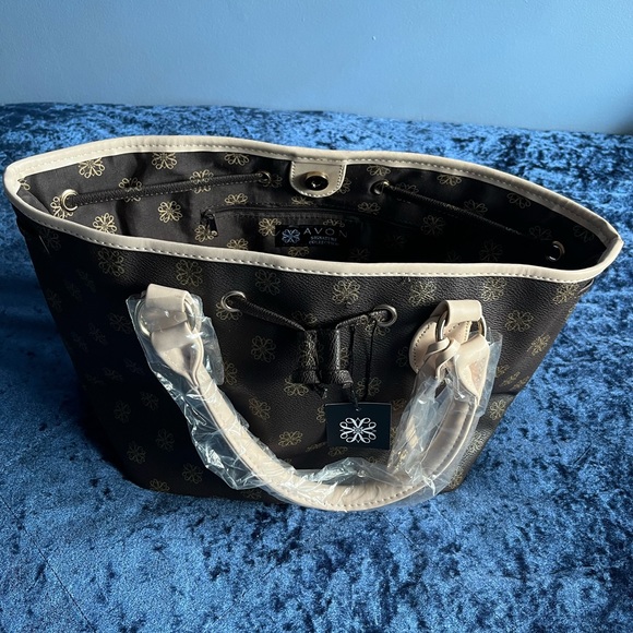 New, Avon, dark brown tote handbag. - Picture 3 of 6